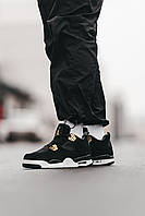 Стильные кроссы для мужчин Nike Air Jordan 4. Замшевая мужская обувь Найк Аир Джордан 4.