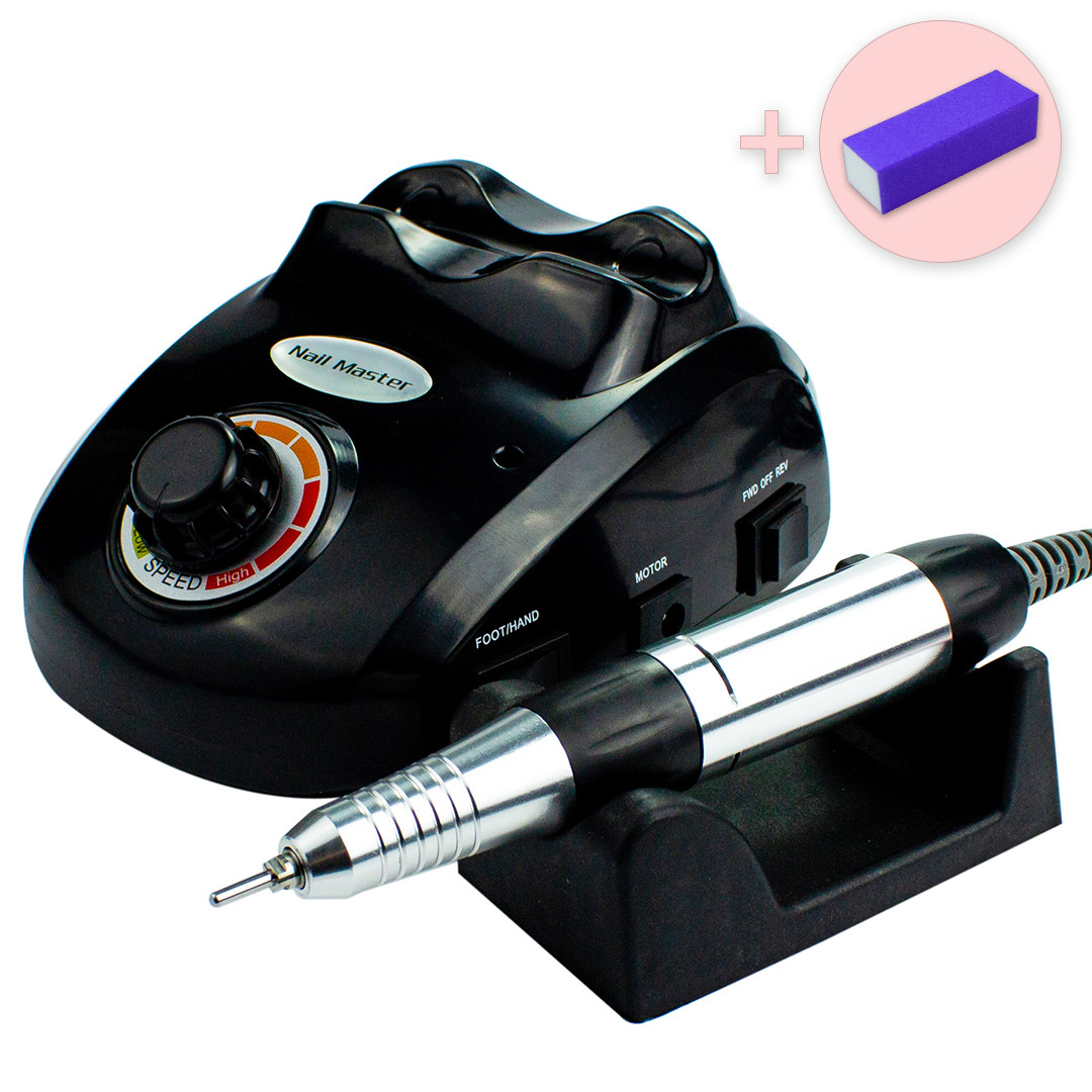 Набір для манікюру Nail Master ZS 603 65W 45000об апаратний манікюрний фрейзер Bucos фрезер для нігтів + бафік