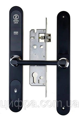 Електронний RFID замок для готелів та хостелів Seven Lock SL-7737S Black, фото 2