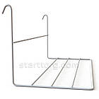 Полиця взуттєва-110 (240)	H120 L240 W110 (d2,5/2,0), біла. Навіс для взуття в торговельну сітку., фото 2