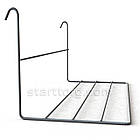 Полиця взуттєва-110 (240)	H120 L240 W110 (d2,5/2,0). Навіс для взуття в торговельну сітку., фото 2