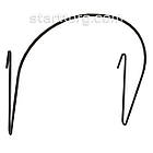 Полиця сорочка кругла 175, чорна. Гачок для сорочок, шапок, листівок. Навіси на сітку, фото 2