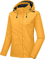 Żółty M Легкая ветрозащитная водонепроницаемая куртка Little Donkey Andy для женщин