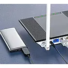Кабель живлення для роутера Infinity USB (тато) - DC 5.5x2.1 (тато) Black із перетворювачем напруги з 5V на 12V 0.5A, фото 5