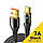 Кабель для заряджання Essager Type-C to USB-A 7A (2.0m) black, фото 3