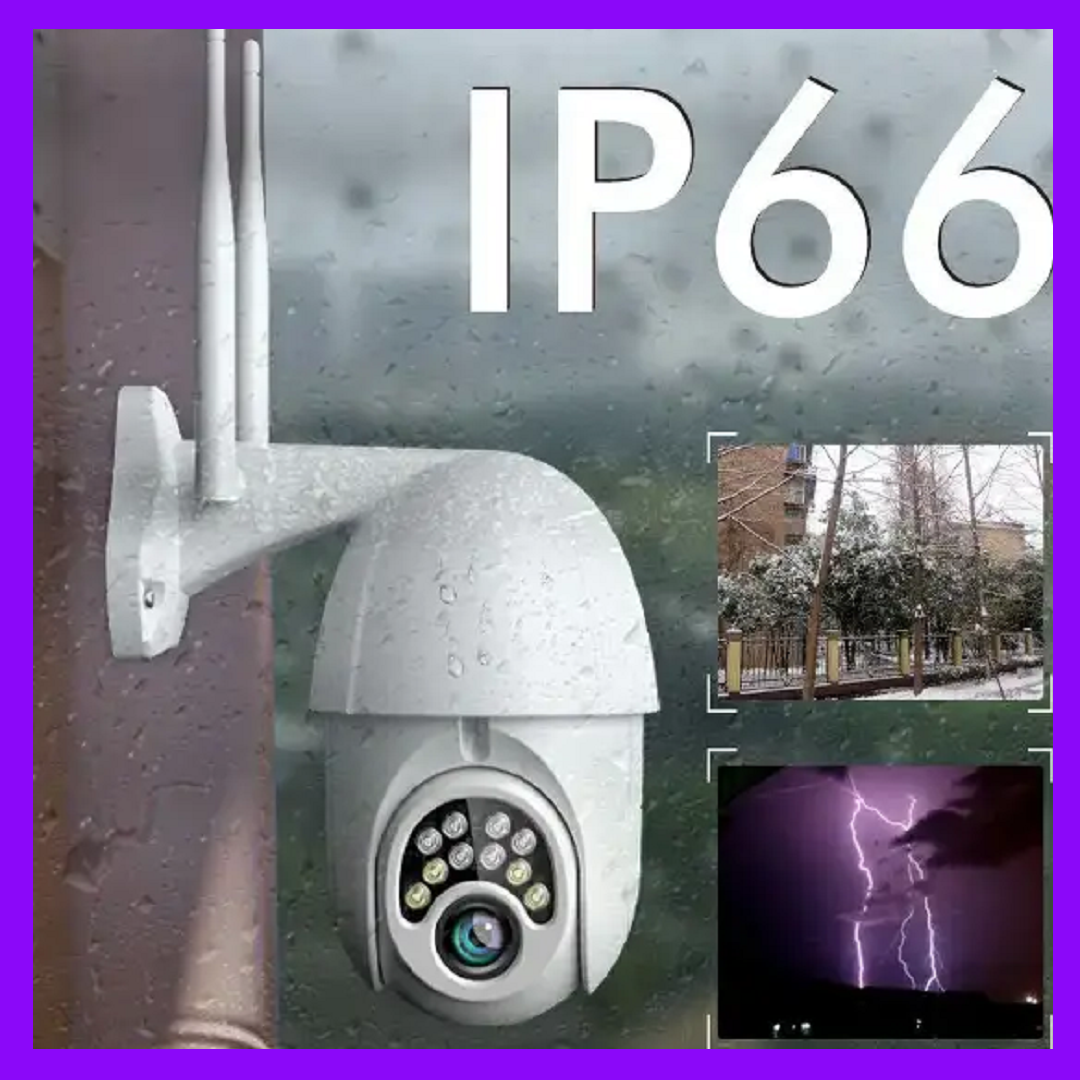 Вулична IP камера відеоспостереження поворотна WiFi камера Sdeter IPC V380 Q10 1080P