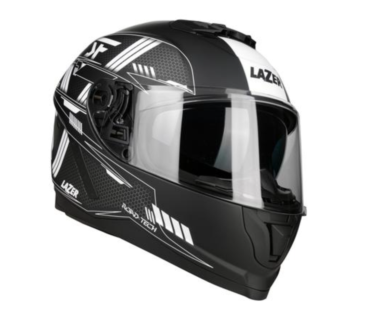 Мотошолом LAZER RAFALE SR EVO ROADTECH black white, фото 1