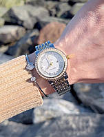 Женские наручные классные молодёжные часы на руку комбинированная модель