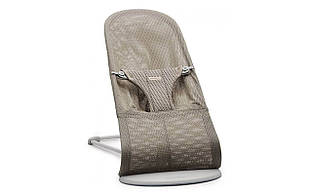 BabyBjorn - Крісло-шезлонг Bouncer Bliss Mesh, Grey Beige (сіро-бежевий)