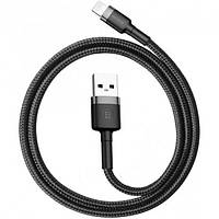 Кабель USB Baseus Cafule Lightning (CALKLF-AG1) Grey/Black 0.5m