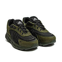 Мужские летние кроссовки (кожа, текстиль), кроссы хаки, мужская обувь на лето, размер 40 41 42 43 44 45