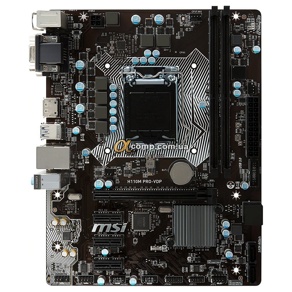 Материнська плата MSI H110M PRO-VDP (S03) (1151 • H110 • 2×DDR4) БВ