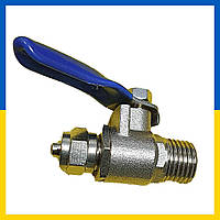 Кран кульовий 1/4" НР х 1/4" під трубку