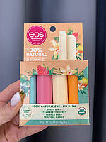 Набор бальзамов для губ EOS Organic Shea Stick Lip Balm Set 4*4g