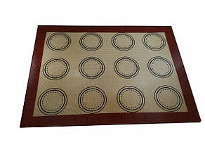 Силіконовий килимок розміткою для печива Кола (діаметр от 4,5см - 6,5см)