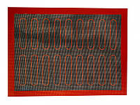 Силиконовый коврик с разметкой для Эклеров темный 30*40 см