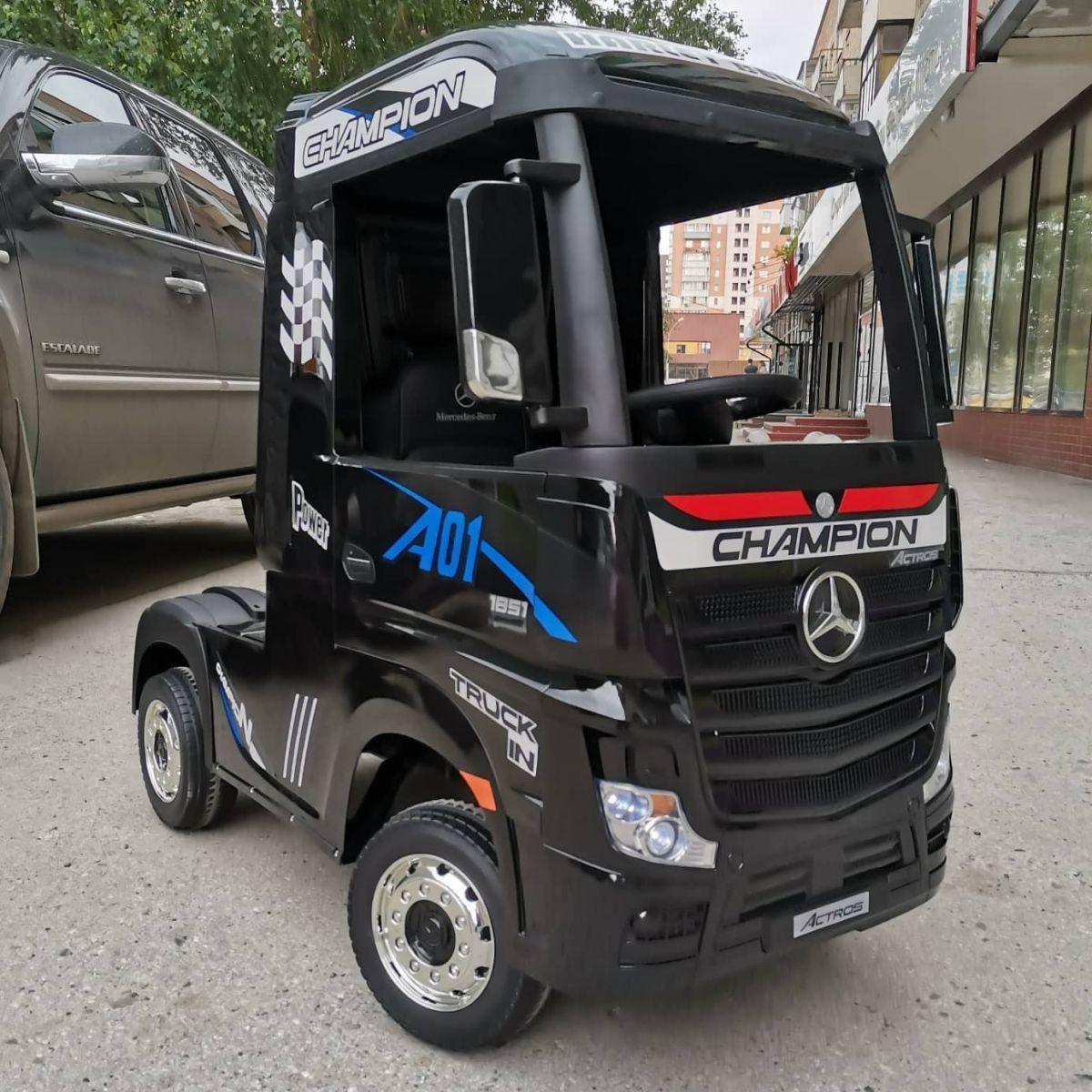 Купить Детский электромобиль грузовик (фура) Mercedes с двумя моторами ...