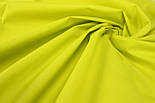 Однотонна польська бязь колір лайма 135г/м2 №1782, фото 3