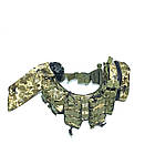 Комплект пояс тактичний розвантажувальний 7 підсумків Molle у зборі Піксель, фото 2