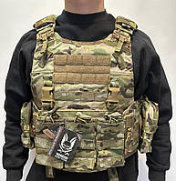 Плитоноска WAS Warrior Assault Systems QRC DFP TEMP Plate Carrier with Triple Open 5.56mm, 2x Utility Pouches