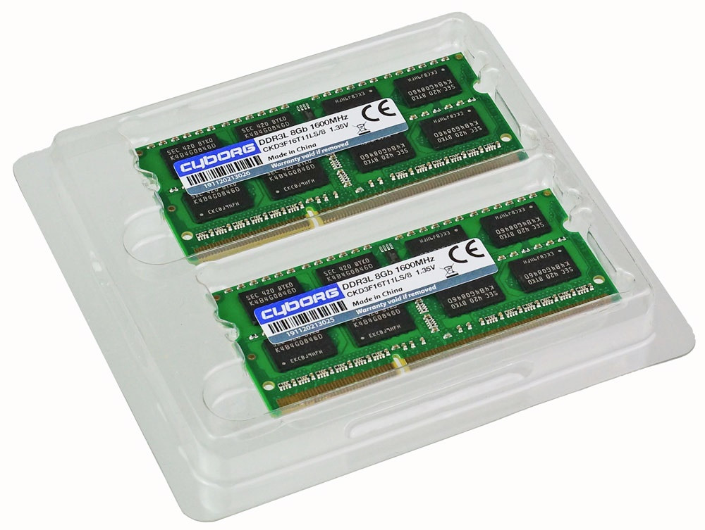 DDR3L SDRAM 16Gb оперативна пам'ять для ноутбука 1600MHz 1.35 v 16384MB (CKD3F16T11LS/16) PC3L-12800