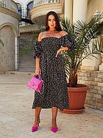 Жіноча літня сукня селянка Тканина супер софт Розмір 48-54