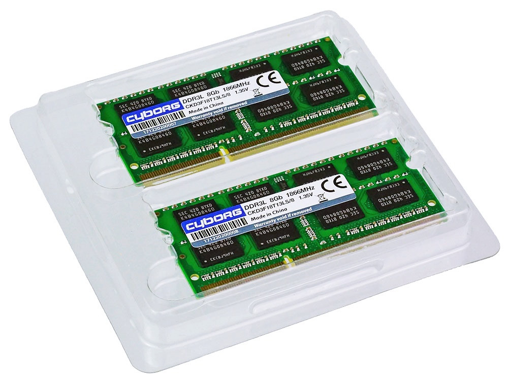 DDR3L SDRAM 16Gb 1866MHz для ноутбука - оперативна пам'ять 1.35 v 16384MB PC3L-14900 CKD3F18T13LS/16