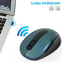 Мышка беспроводная 2.4Ghz "Wireless mouse G-108" Темно-синяя, компьютерная мышь (бездротова мишка) (NS)