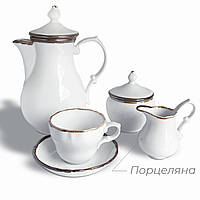 Сервиз чайный фарфоровый на 6 персон Bougucice River Metal 6/17 6/901