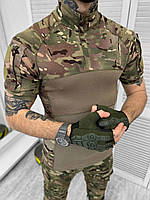 Кофта тактическая убакс мультикам Военная рубашка убакс с короткими рукавами Тактическая футболка
