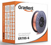 Проволока омедненная GRADIENT ER70S-6 Ø0,8 мм (1 кг)