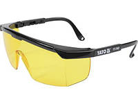 Окуляри захисні відкриті жовті оправа YATO YT-7362
