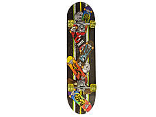 Скейт пенніборд із принтом MS 0324-1 пластикова підвіска 43-13 см Скейтборд дитячий дерев'яний, фото 2