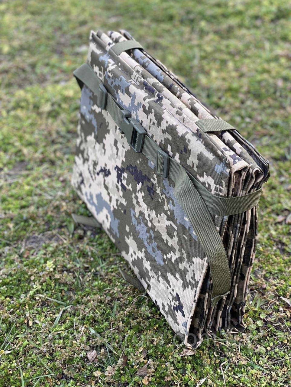 Каремат тактичний для сидіння Піксель, армійська сидіння з кріпленням на пояс Піксель, підпалювач, фото 1