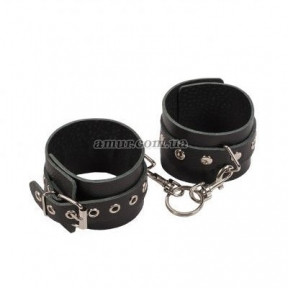 Наручники Leather Restraints Hand Cuffs, чорні
