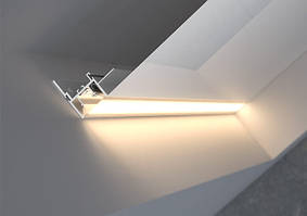 Алюмінієвий профіль тіньового шва для гіпсокартону підвісної стелі та LED підсвіткою