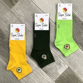 Шкарпетки жіночі демісезонні бавовна Super Socks, арт 002, асорті 032, розмір 36-40, 002