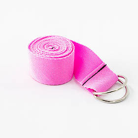 Ремінь для йоги та розтяжки OSPORT Asana (FI-4943-6) Рожевий
