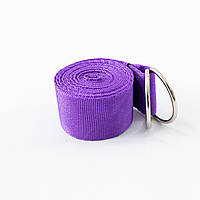 Ремень для йоги и растяжки OSPORT Asana (FI-4943-6) Фиолетовый