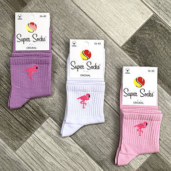 Шкарпетки жіночі демісезонні бавовна Super Socks, арт 004, асорті 056, розмір 36-40, 004