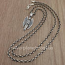 Срібна цепочка і кулон ангел хранитель срібло. Ланцюг якір і ладанка Ангел Хранитель. 50 см, фото 9