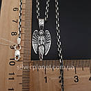 Срібна цепочка і кулон ангел хранитель срібло. Ланцюг якір і ладанка Ангел Хранитель. 50 см, фото 5