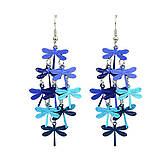 Сережки Стрекоза сині, фото 3