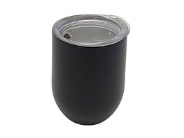Термостакан для кави та чаю з нержавійки з кришкою Кружка термос без ручки металева Чашка-термос 400 мл