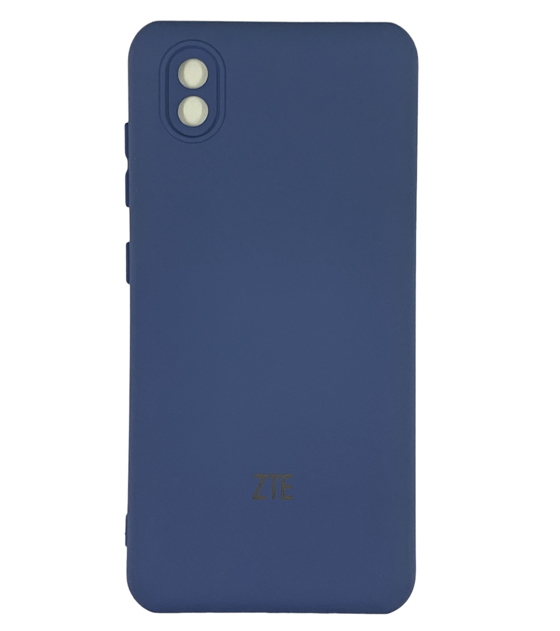 Накладка для ZTE Blade A3 2020- (з мікрофіброю) Silicone Cover My Color Full Camera темно-синій, фото 1
