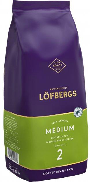 Кава Lofbergs Medium в зернах 1 кг