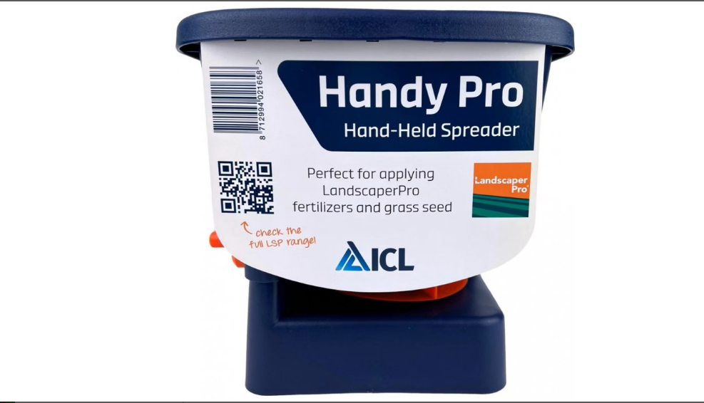 Ручний розкидач добрив для газону Handy Pro Landscaper Pro,  ICL®, об `єм чаші - 3л