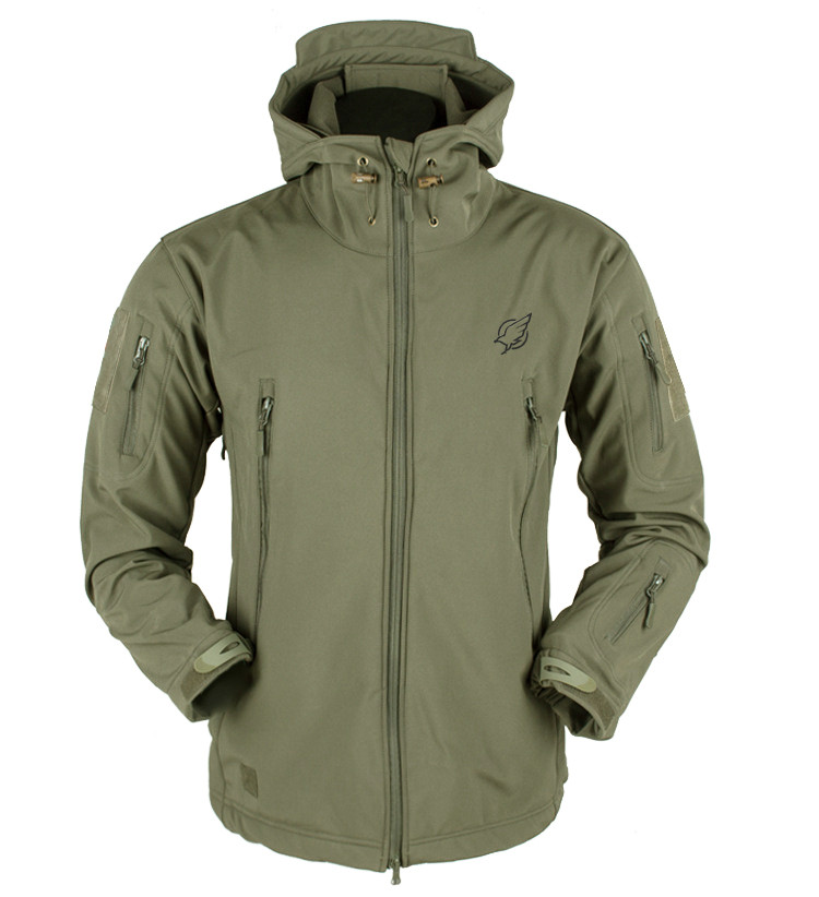 Зимова тактична куртка Eagle Soft Shell WJ-17 із флісом Green Olive M