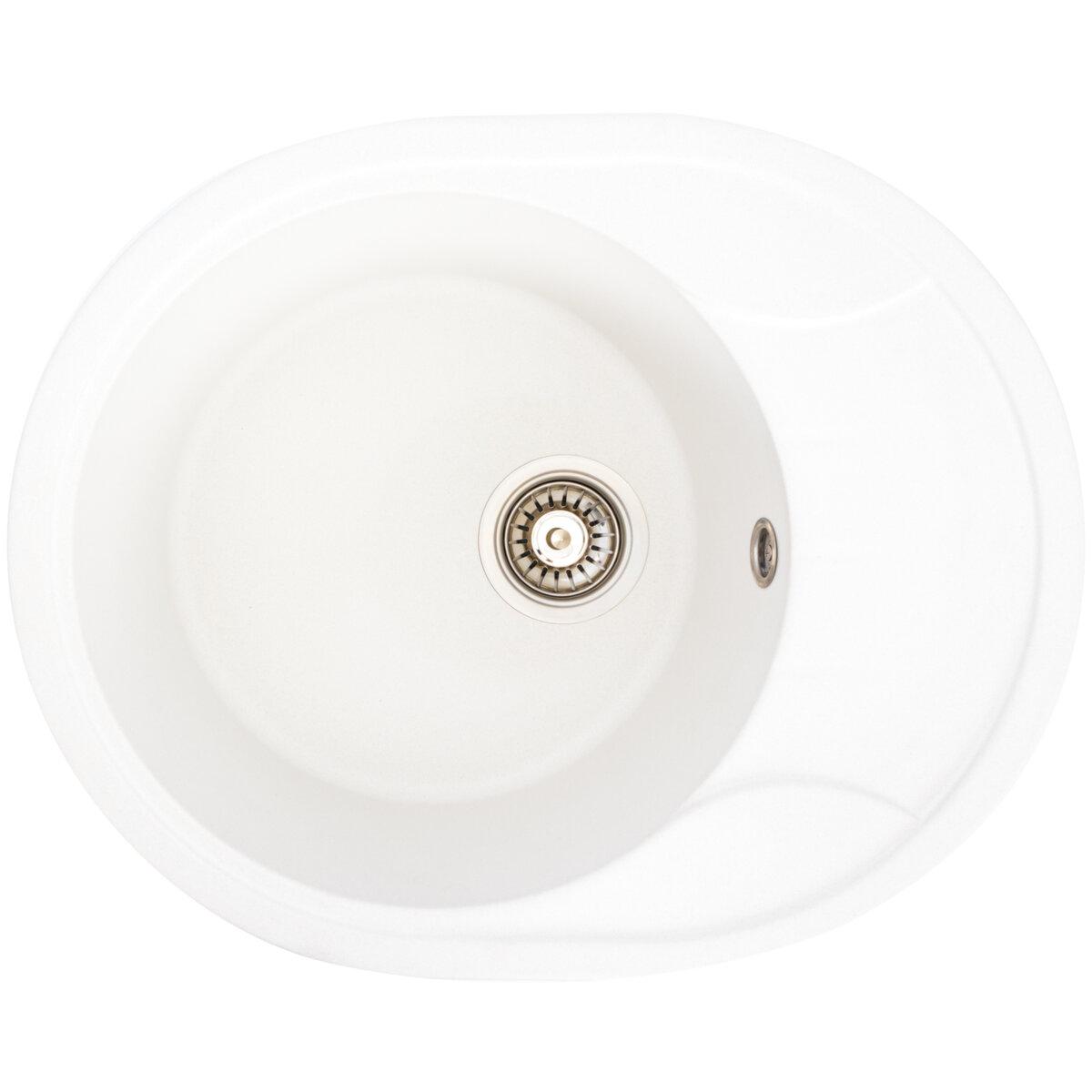 Гранитная Мойка для Кухни Platinum 5847 ONYX Матовая (белая) — Купить ...