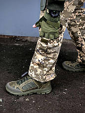 Штани піксель із наколінниками, чоловічі військові якісні штани ріп-стоп 46, фото 2